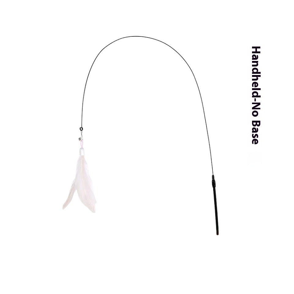 KFX-3463741 Suction Cup Cat Teaser with Bell and Replaceable Feather - Available in Multiple Colors