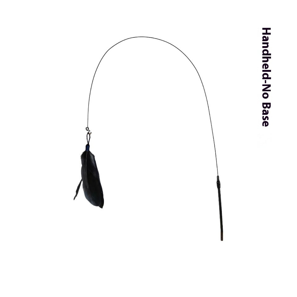 KFX-3463741 Suction Cup Cat Teaser with Bell and Replaceable Feather - Available in Multiple Colors