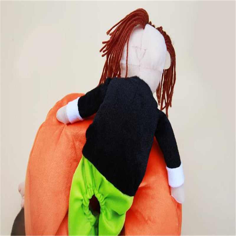 KFX-3467069 Cute Pet Halloween Pumpkin Costume for Autumn and Winter Wear