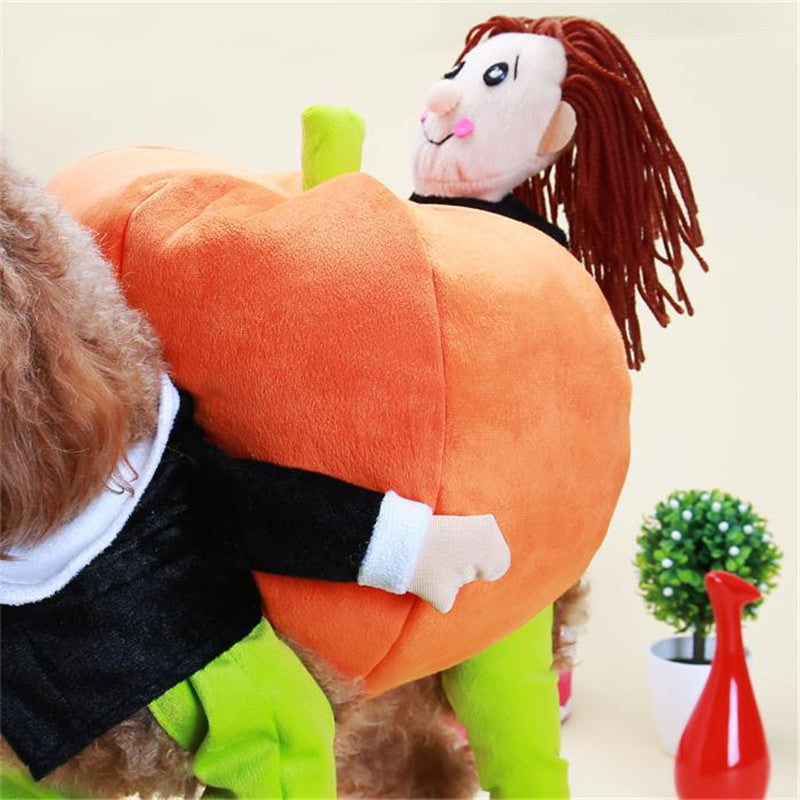 KFX-3467069 Cute Pet Halloween Pumpkin Costume for Autumn and Winter Wear