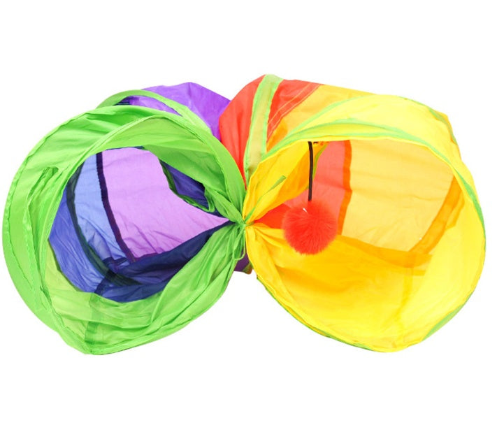 KFX-3467965 Extra Long Cat Tunnel - Foldable, Easy to Clean, 25 x 120 cm, Lightweight Design