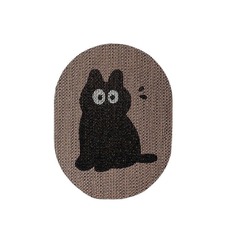 KFX-3468861 Blue Clouds Cartoon Sticky Wall Scratching Board for Cats - Furniture Protection and Play Surface