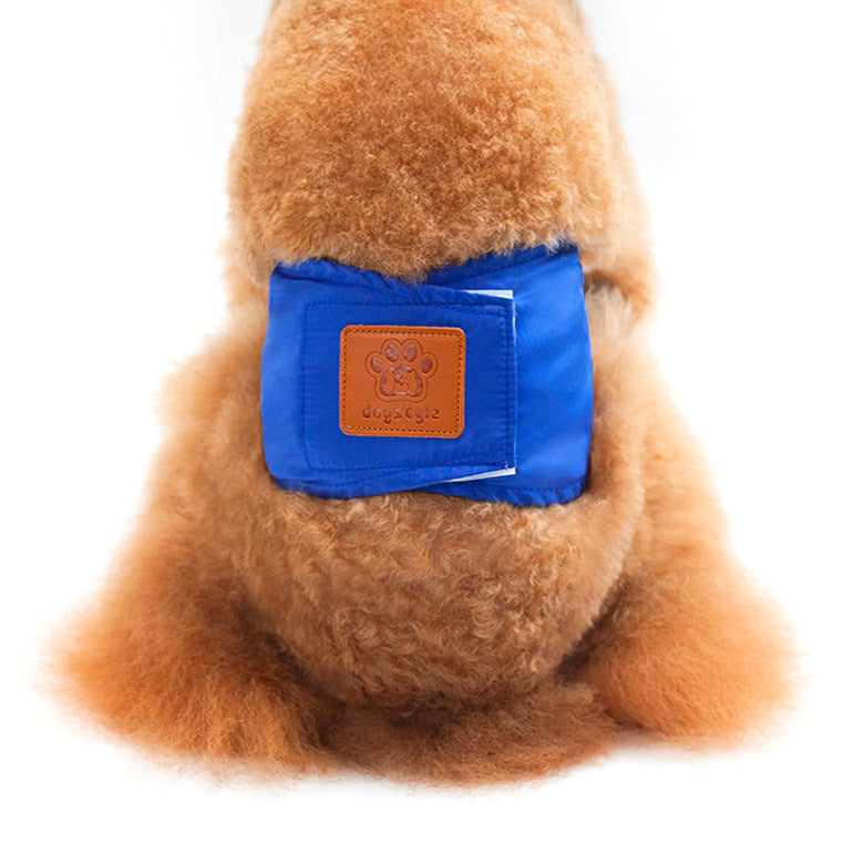 KFX-3469245 Anti-Harassment Physiology Pants for Male Dogs - Solid Color Cotton Safety Wear