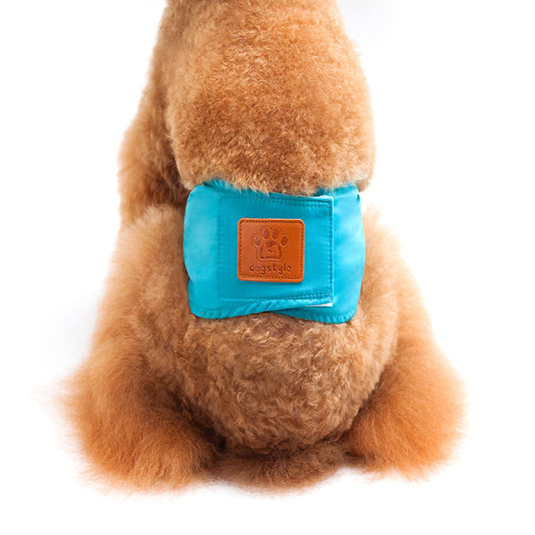 KFX-3469245 Anti-Harassment Physiology Pants for Male Dogs - Solid Color Cotton Safety Wear