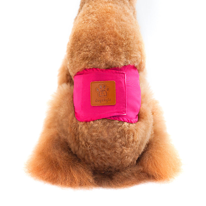 KFX-3469245 Anti-Harassment Physiology Pants for Male Dogs - Solid Color Cotton Safety Wear