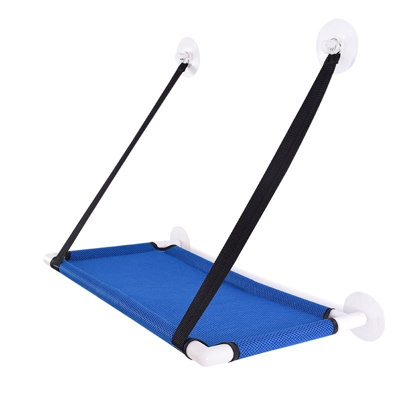 KFX-3470269 Window Cat Hammock with Sucker Holders - Comfortable Hanging Pet Nest in Black or Blue