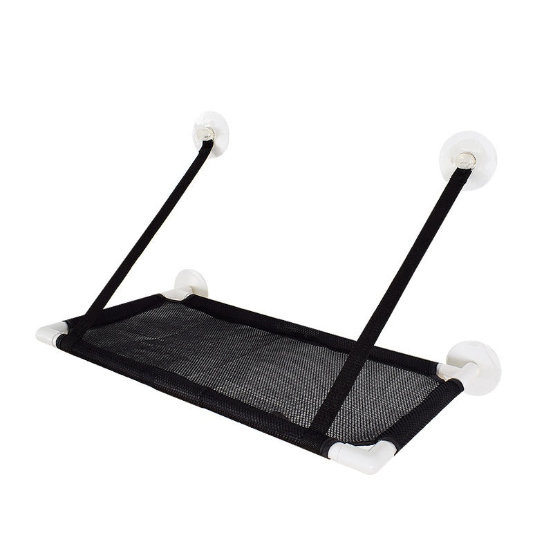 KFX-3470269 Window Cat Hammock with Sucker Holders - Comfortable Hanging Pet Nest in Black or Blue
