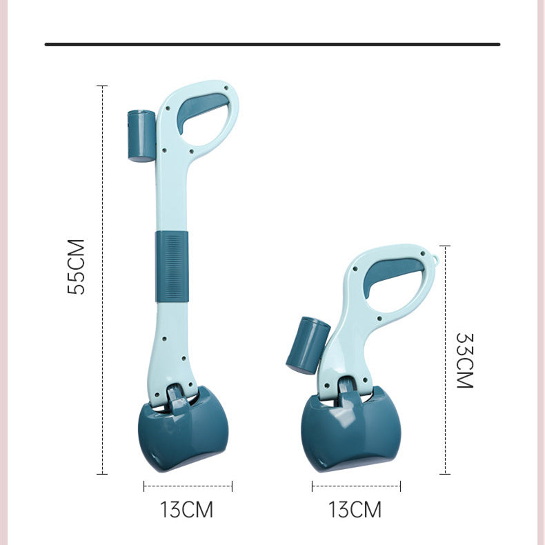 KFX-3470525 Dog Waste Cleanup Tool - Short and Long Handle Options Available, Bagless Designs