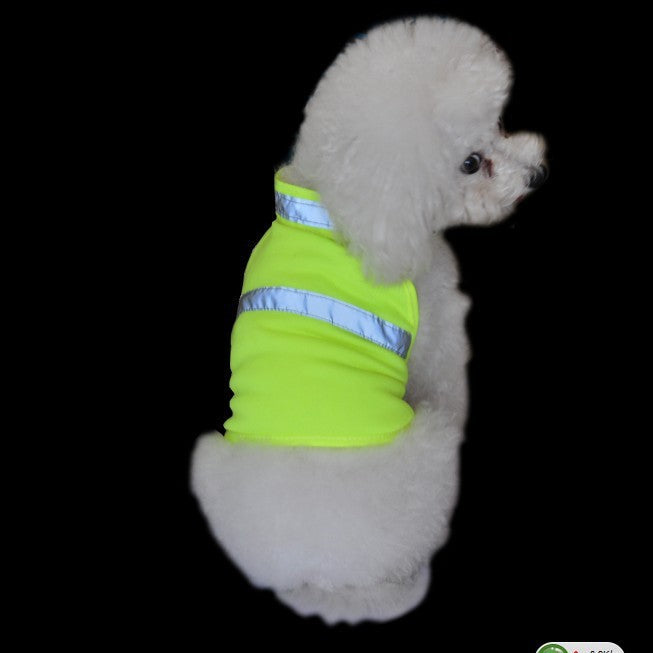 KFX-3472829 Reflective Safety Vest for Dogs - Fluorescent Yellow/Orange, Sizes S, M, L
