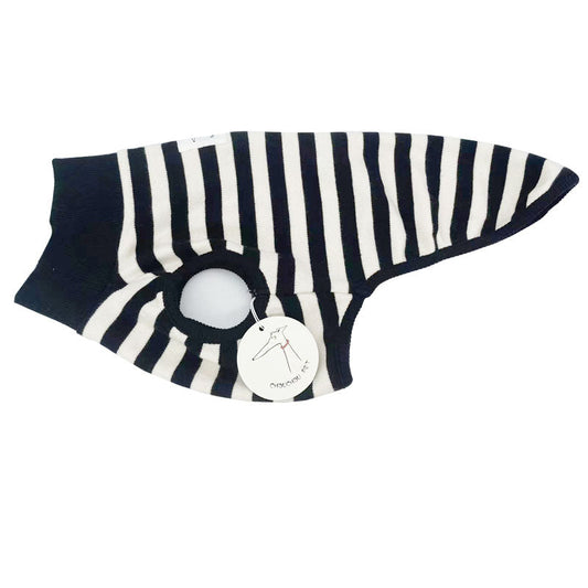 KFX-3475005 Comfortable Black Striped Tank Top for Pets - Casual Polyester Wear