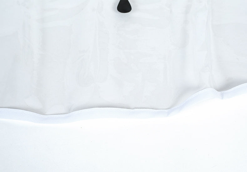KFX-3476029 Transparent Waterproof Raincoat for Medium to Large Dogs - Sizes 3XL to 7XL