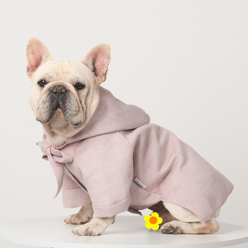 KFX-3476797 Cozy Woolen Coat for Dogs – Warm & Simple Design in Blue or Pink