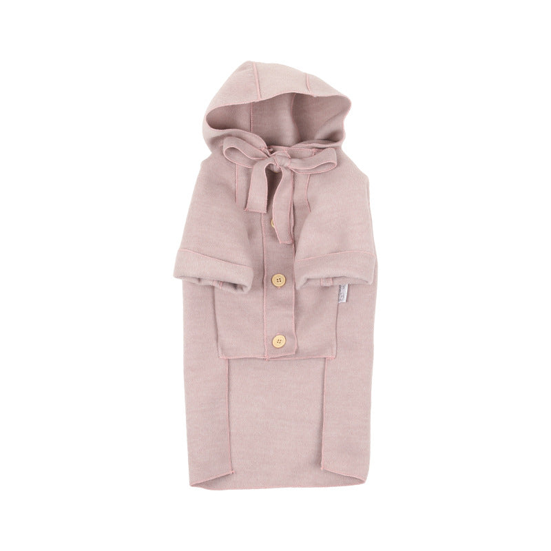 KFX-3476797 Cozy Woolen Coat for Dogs – Warm & Simple Design in Blue or Pink