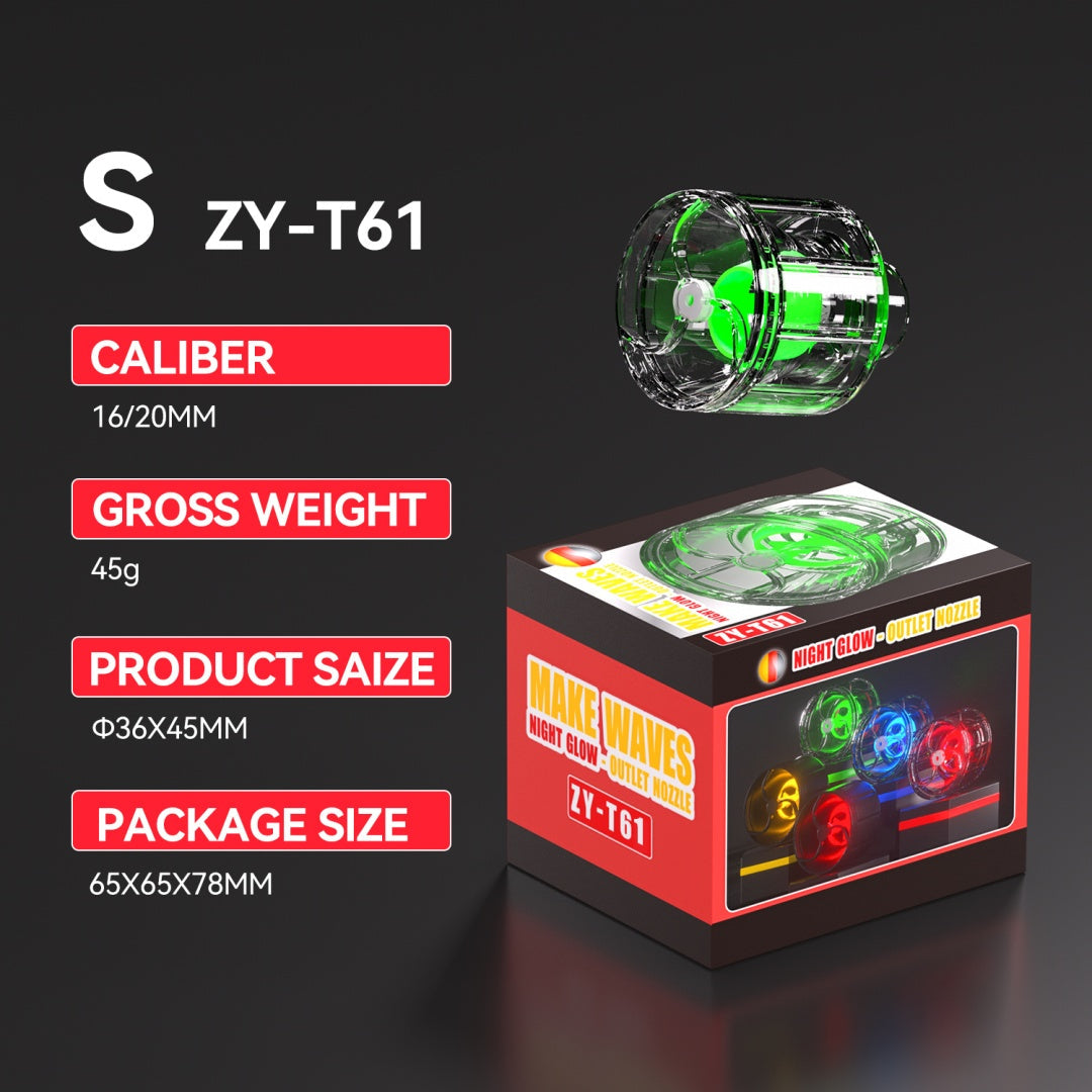 KFX-3477693 Glow-In-The-Dark Fish Tank Wave Maker with Multi-Pipeline Compatibility