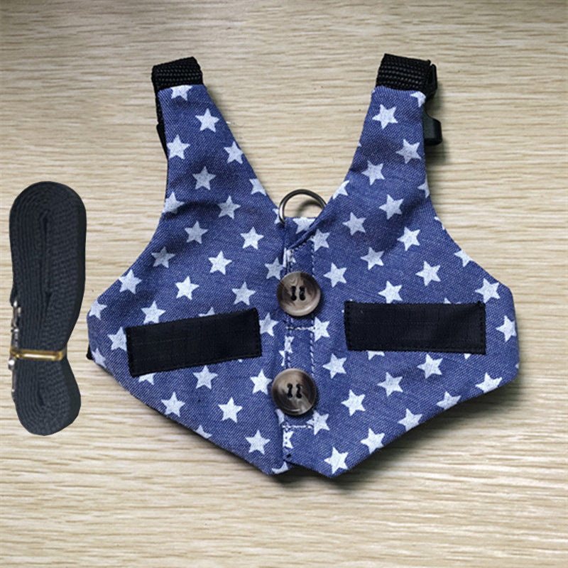KFX-3478205 Pet Chest Strap with Rabbit Design and Traction Rope – Various Dress Styles Available