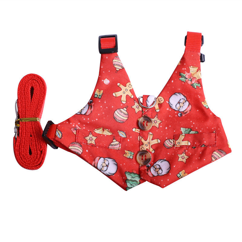 KFX-3478205 Pet Chest Strap with Rabbit Design and Traction Rope – Various Dress Styles Available