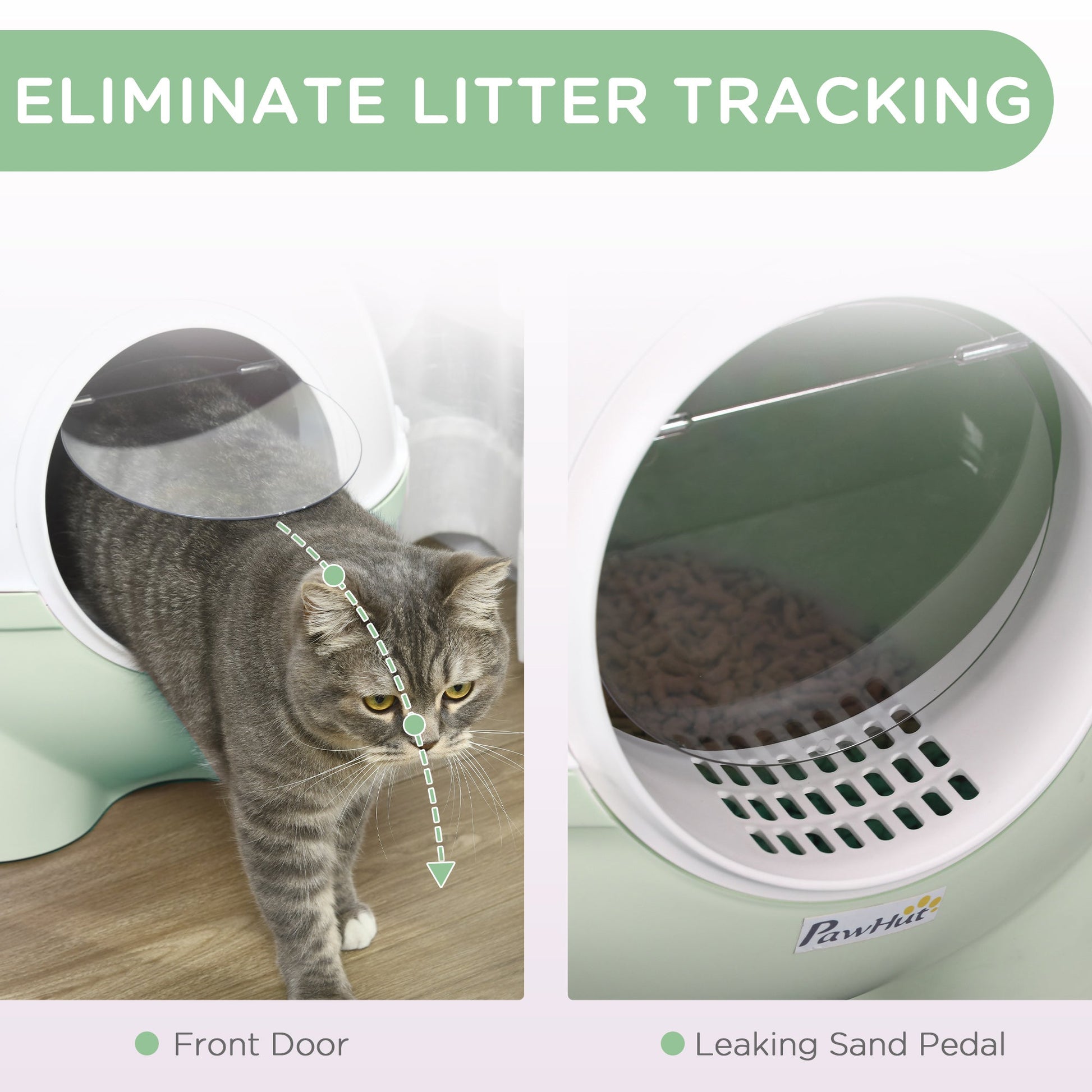KFX-3479869 Hooded Cat Litter Box with Side Scoop for Odor Control and Privacy - Various Colors