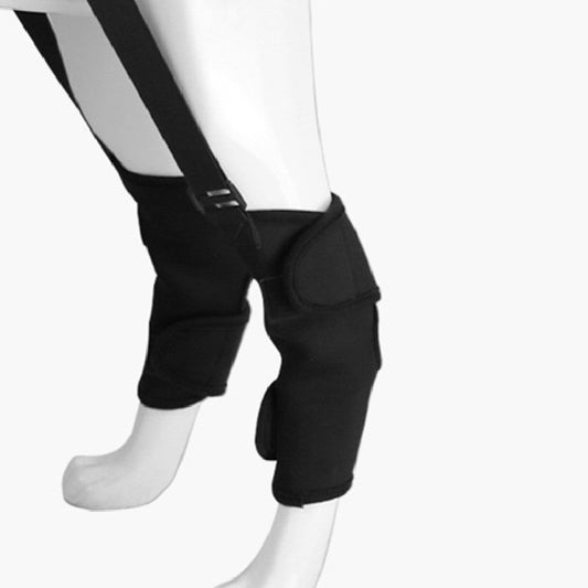 KFX-3481021 Pet Leg Support Protective Cover for Mobility Assistance - Black Traction Belt (Sizes S, M, L)