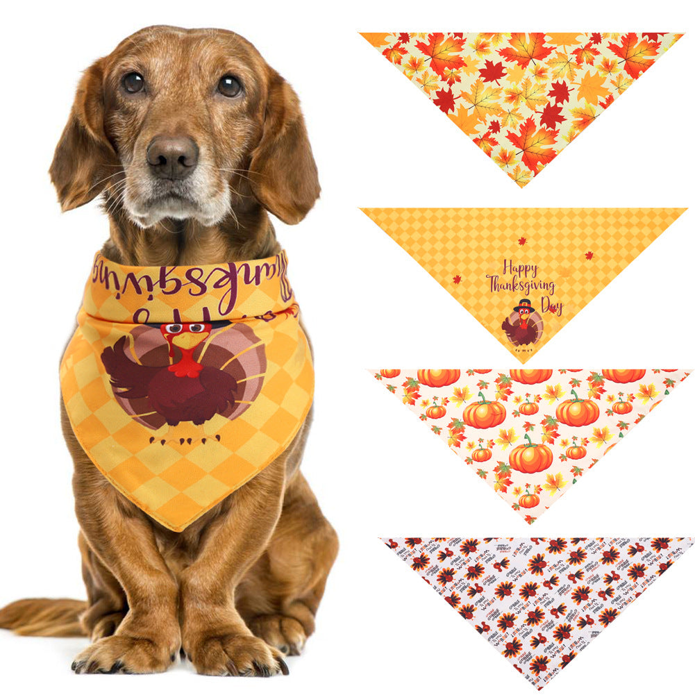 KFX-3481789 Thanksgiving Turkey Pet Costume for Small to Medium Pets - Fits Neck Circumference 25-48CM
