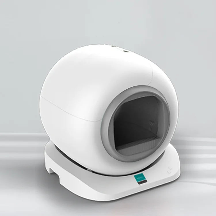 KFX-348179 Automatic Self-Cleaning Cat Litter Box with 65L Capacity and Wi-Fi Control