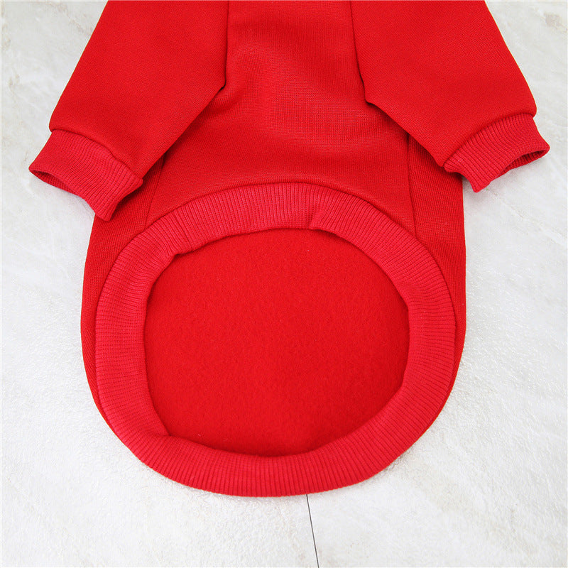 KFX-3482557 Christmas-Themed Pet Sweaters in Granular Velvet for Small to Medium Dogs