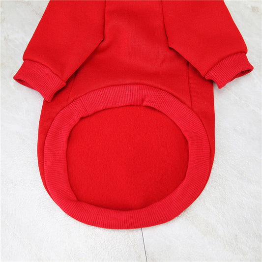 KFX-3482557 Christmas-Themed Pet Sweaters in Granular Velvet for Small to Medium Dogs