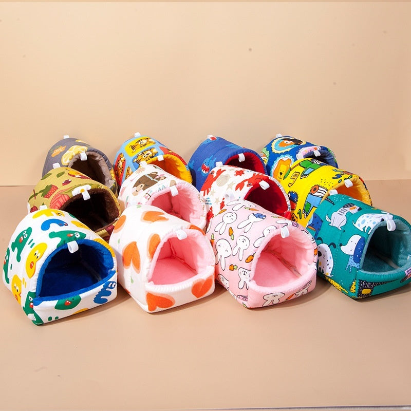 KFX-3484221 Warm Winter Bird Nest for Small Pets - Soft Cotton and Sponge with Various Designs