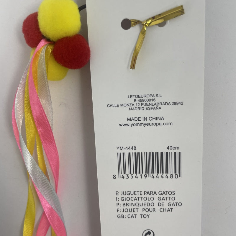 KFX-3484989 Interactive Cat Teaser Stick with Pole for Engaging Playtime