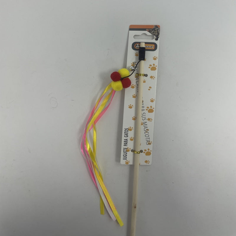 KFX-3484989 Interactive Cat Teaser Stick with Pole for Engaging Playtime