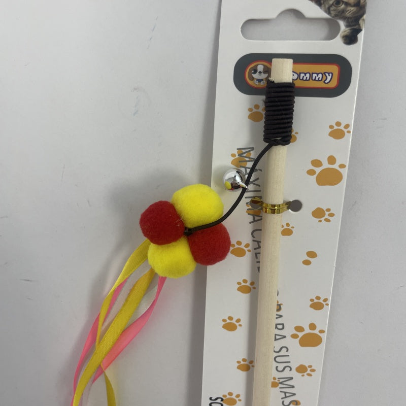 KFX-3484989 Interactive Cat Teaser Stick with Pole for Engaging Playtime