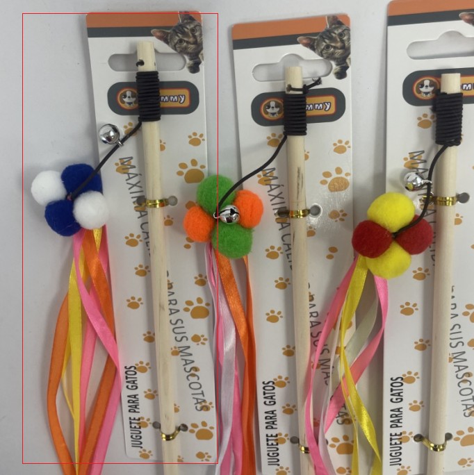 KFX-3484989 Interactive Cat Teaser Stick with Pole for Engaging Playtime