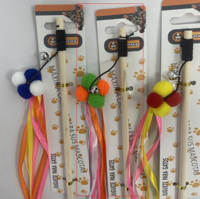 KFX-3484989 Interactive Cat Teaser Stick with Pole for Engaging Playtime