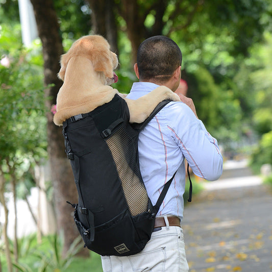 KFX-3486397 Adjustable Outdoor Shopping Backpack for Pets - Polyester, Medium to Soft Hardness, Multiple Sizes Available