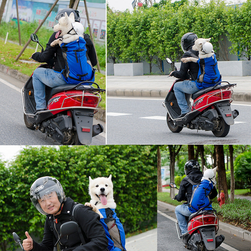 KFX-3486397 Adjustable Outdoor Shopping Backpack for Pets - Polyester, Medium to Soft Hardness, Multiple Sizes Available