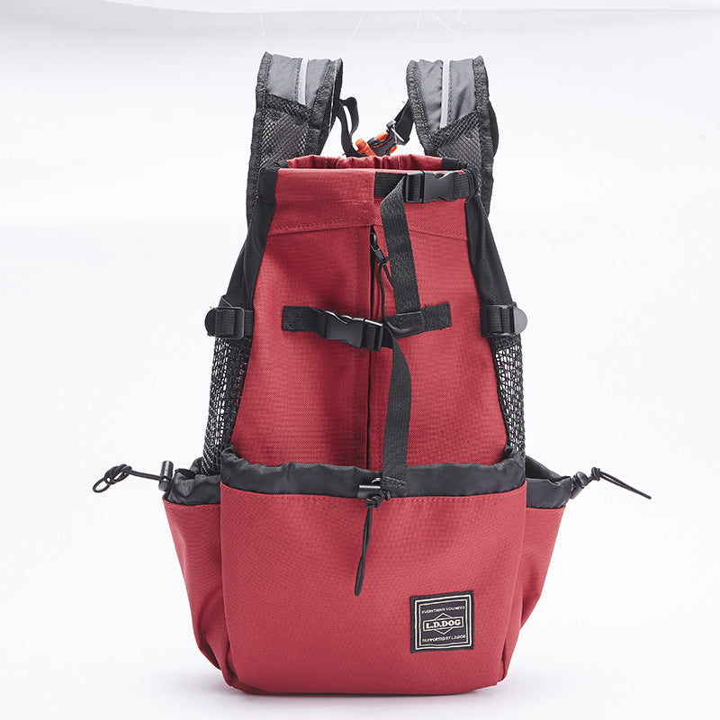 KFX-3486397 Adjustable Outdoor Shopping Backpack for Pets - Polyester, Medium to Soft Hardness, Multiple Sizes Available