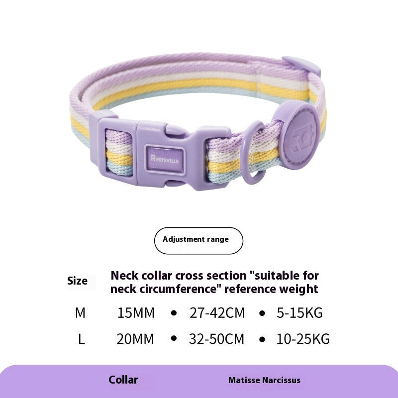 KFX-3487421 Retro Hand-Holding Rope Dog Collar Vest for Small and Medium-Sized Dogs