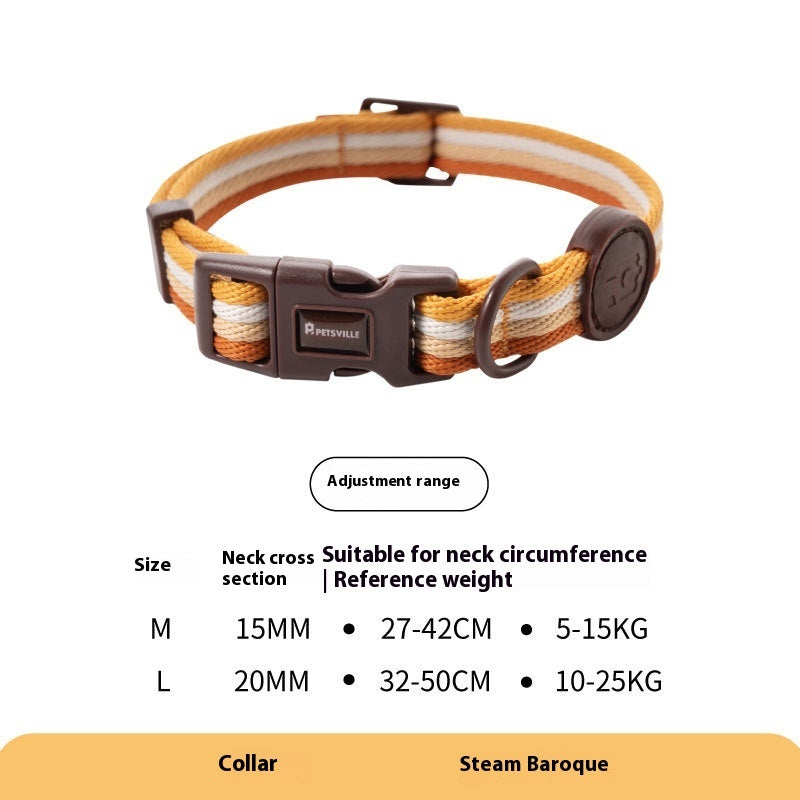 KFX-3487421 Retro Hand-Holding Rope Dog Collar Vest for Small and Medium-Sized Dogs