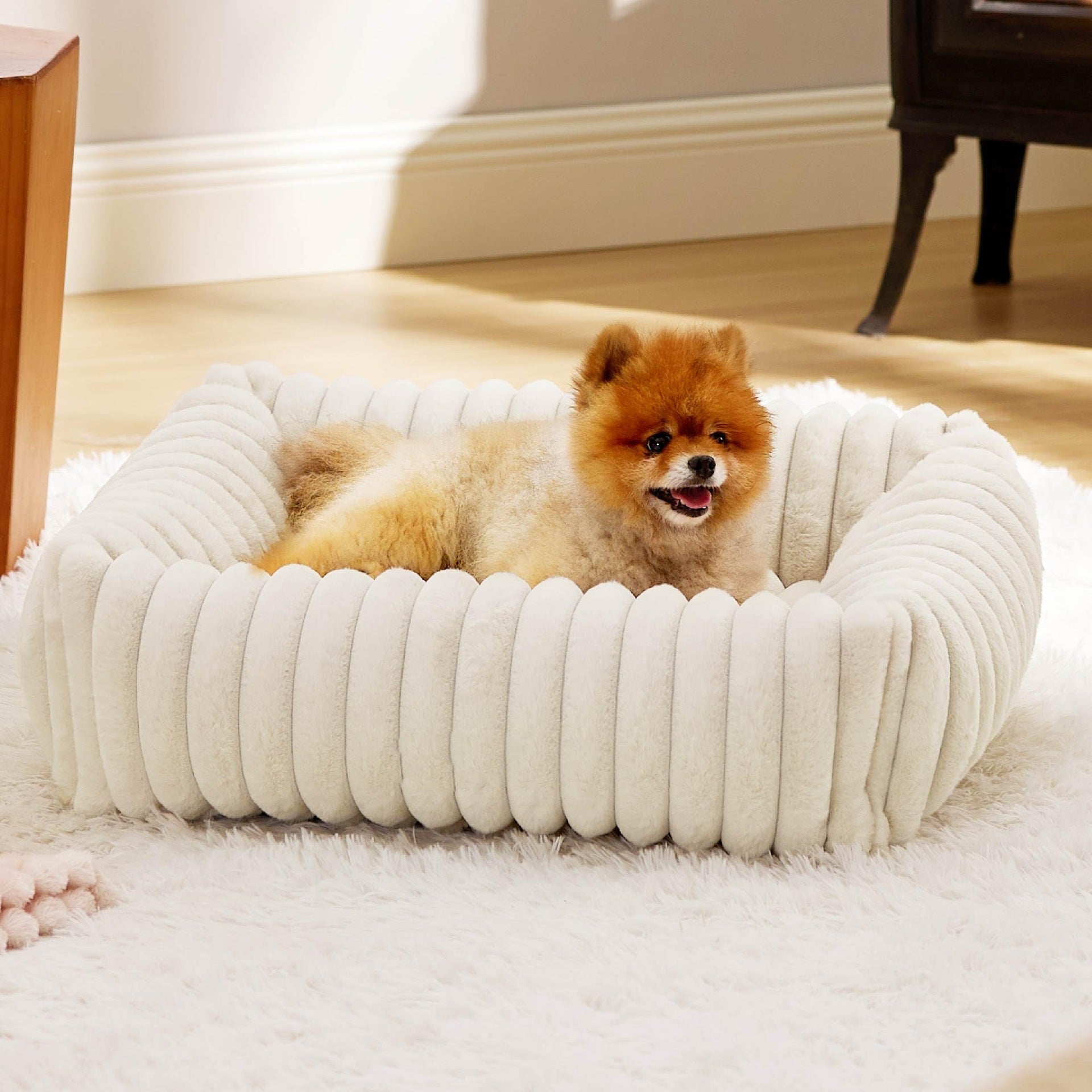 KFX-3489981 All-Season Warm Plush Pet Bed for Dogs and Cats - Multiple Colors Available