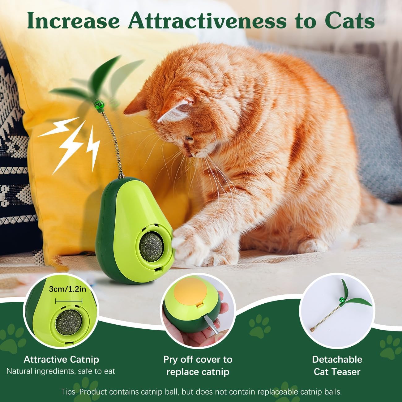KFX-3493181 Catnip Feeder and Self-Grooming Cat Toy with Corner Massage Scraper for Indoor Cats