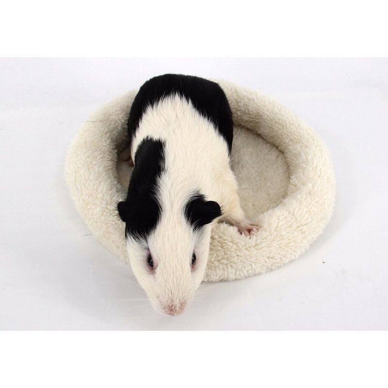KFX-3495741 Cozy Plush Pet Mat for Small Animals - Hamster, Hedgehog, Rabbit, Green Crocodile & Beige Kangaroo