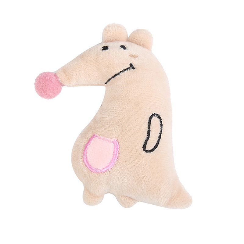 KFX-3495741 Cozy Plush Pet Mat for Small Animals - Hamster, Hedgehog, Rabbit, Green Crocodile & Beige Kangaroo