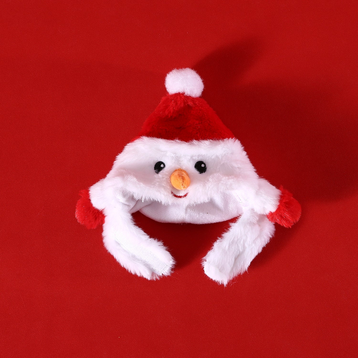 KFX-3500477 Adorable Plush Pet Christmas Hat for Small Dogs and Cats – Snowman and Christmas Tree Designs