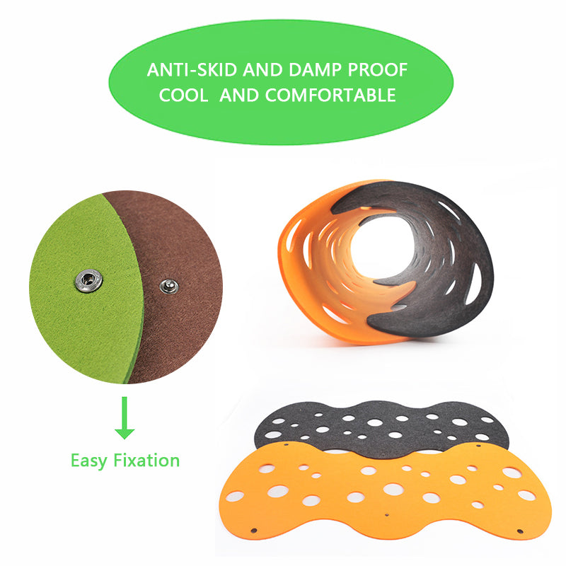 KFX-3500733 Collapsible Cat Tunnel with Interactive Peepholes and Soft Felt Material for Kittens and Small Pets
