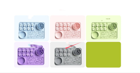 KFX-3506237 Silicone Pet Bowl in Various Colors for Dogs and Cats