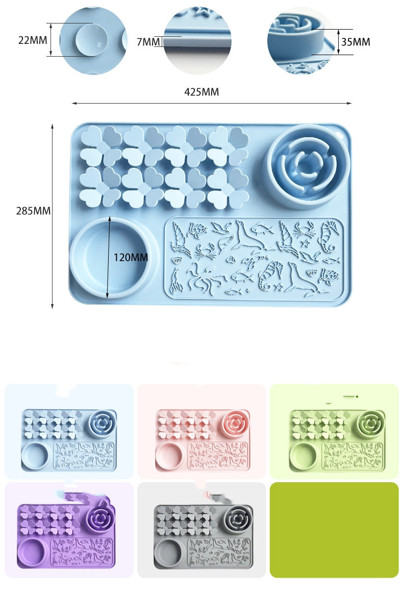 KFX-3506237 Silicone Pet Bowl in Various Colors for Dogs and Cats