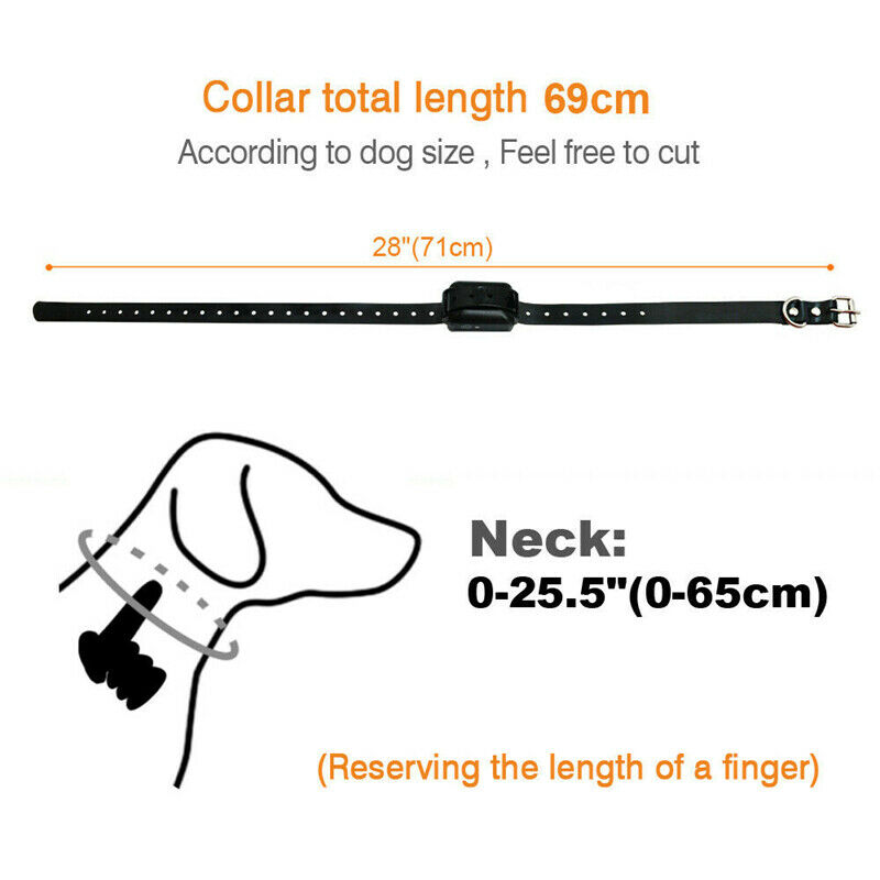 KFX-3506877 Wireless Pet Fence with Waterproof Intelligent Training Collar for Dogs, Adjustable Signal Level, Remote Control Range Up to 150m, Fits Neck Circumference Up to 25"