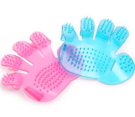 KFX-3509053 Adjustable Pet Finger Grooming Brush for Bathing and Massaging Cats and Dogs