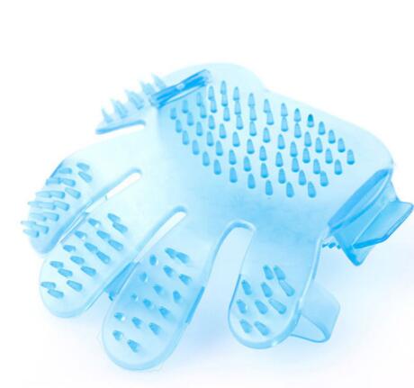 KFX-3509053 Adjustable Pet Finger Grooming Brush for Bathing and Massaging Cats and Dogs