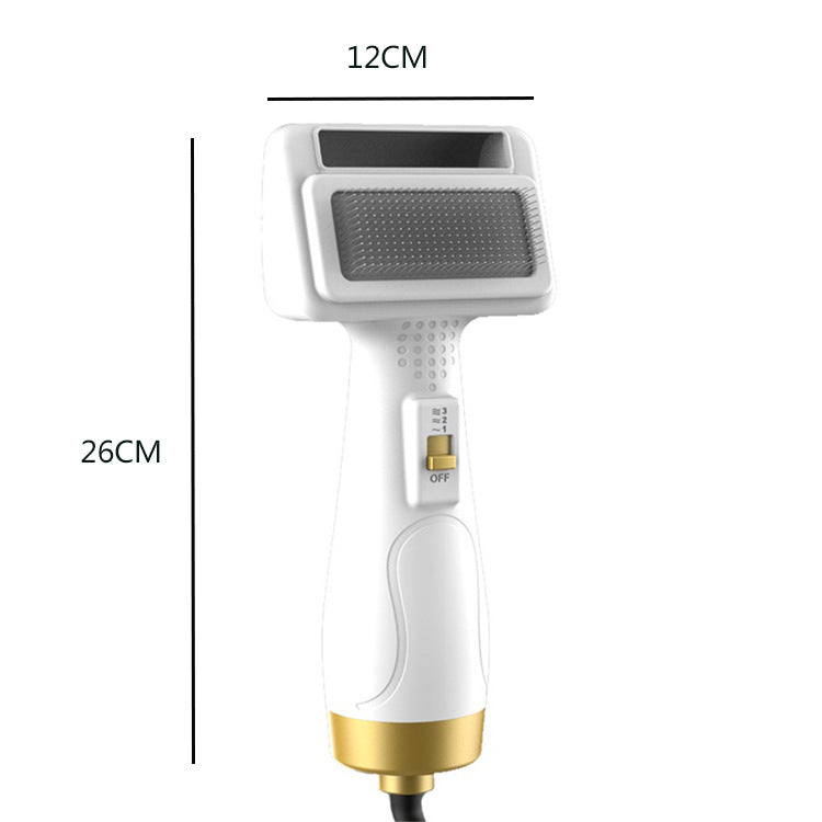KFX-3512765 Pet Hair Dryer with ABS Material and 360° Rotating Power Cord, 380W, White