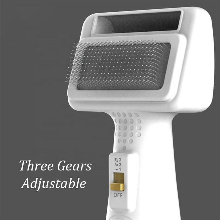 KFX-3512765 Pet Hair Dryer with ABS Material and 360° Rotating Power Cord, 380W, White